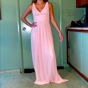Pink flowy dress